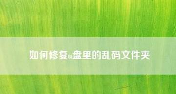 万能U盘修复工具的使用方法（简单易用的修复工具帮您解决U盘问题）