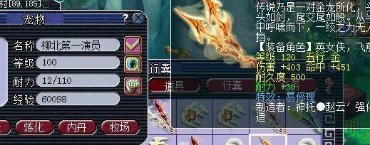 梦幻西游全武器介绍——探索武器的威力与神奇（武器种类繁多）