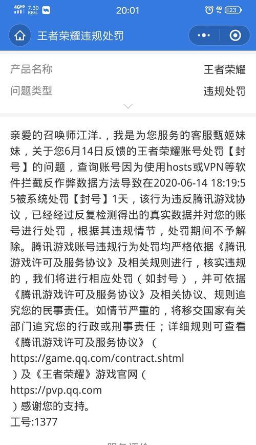 王者荣耀怎么让人封号？违规行为会导致什么后果？