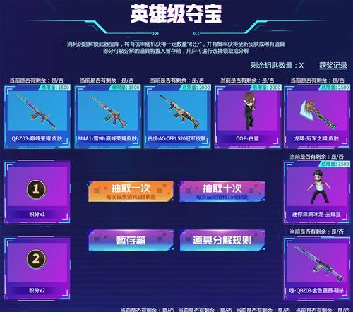 cf白虎抽奖的费用是多少？