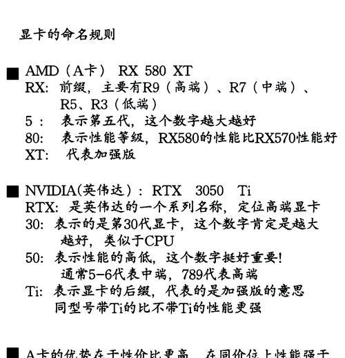 电脑3位数显卡代表什么？如何选择合适的显卡？