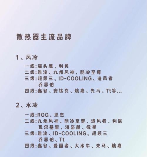 散热器测评后选择标准是什么？