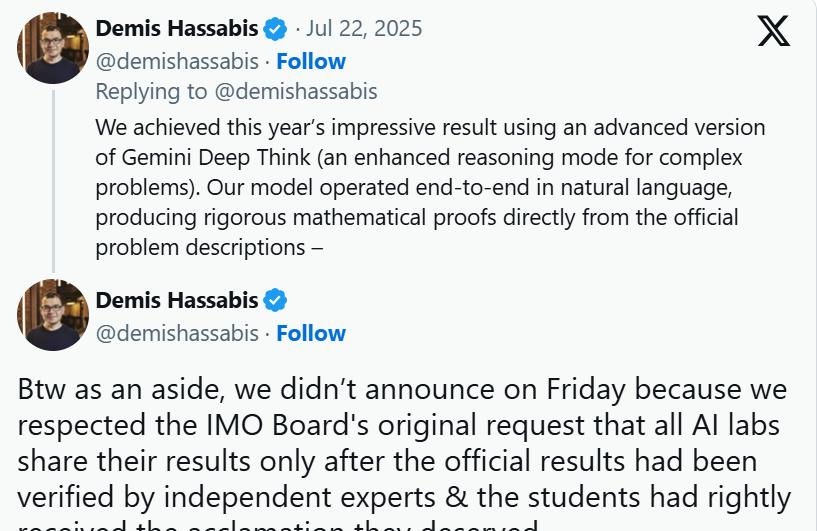 DeepMind夺得IMO官方「唯一」金牌，却成为OpenAI大型社死现场