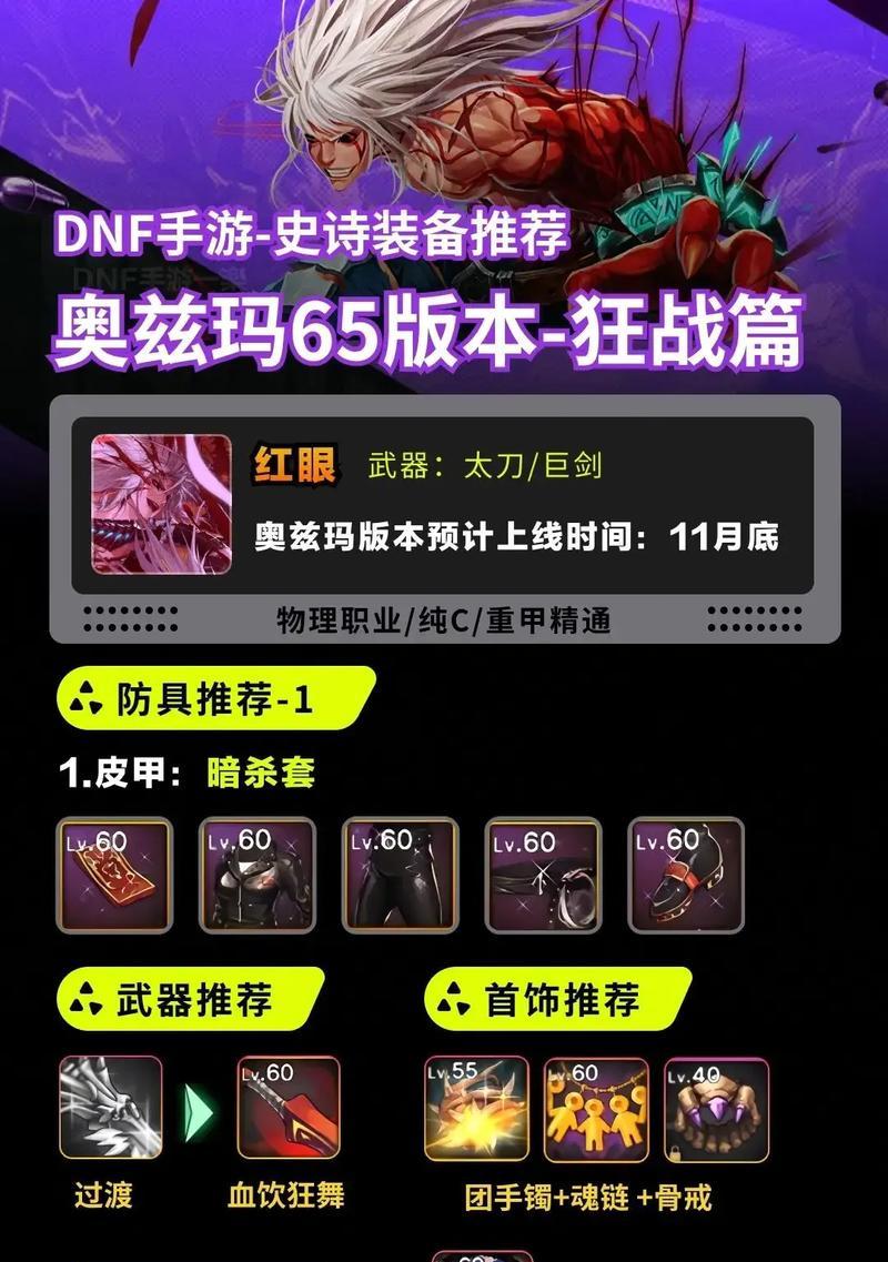 《DNF2024红眼装备搭配排名大揭秘》（红眼装备搭配让你战斗更出色）