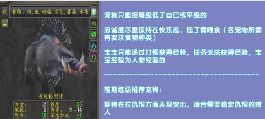 魔兽世界野猪等级如何查看？有什么技巧？