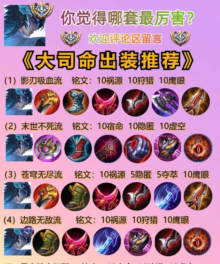 王者荣耀大司命出装推荐和技能搭配是什么？