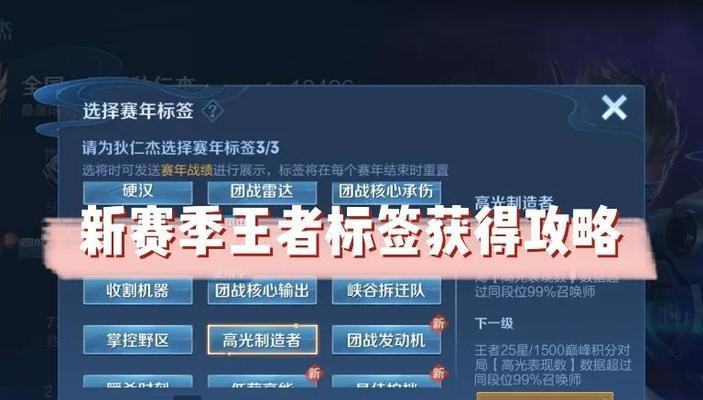 王者荣耀什么标签最好？选择标签时有哪些考虑因素？